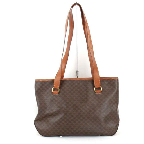 8004240207692t 1 Celine Tote Bag Leather Macadam Pattern Brown