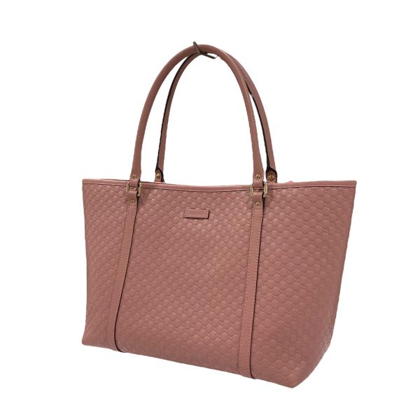 8006001476792 1 Gucci Leather Tote Handbag Pink