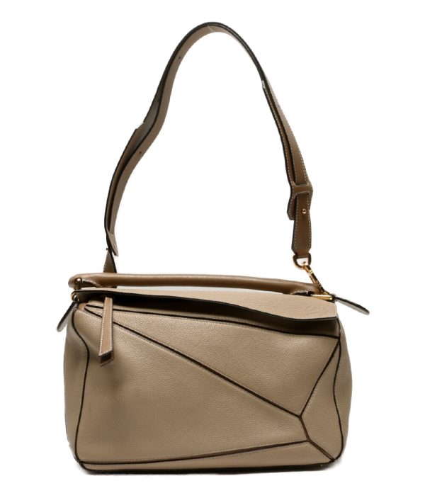 801019873 1 Loewe 2way Puzzle Bag Medium Greige Beige