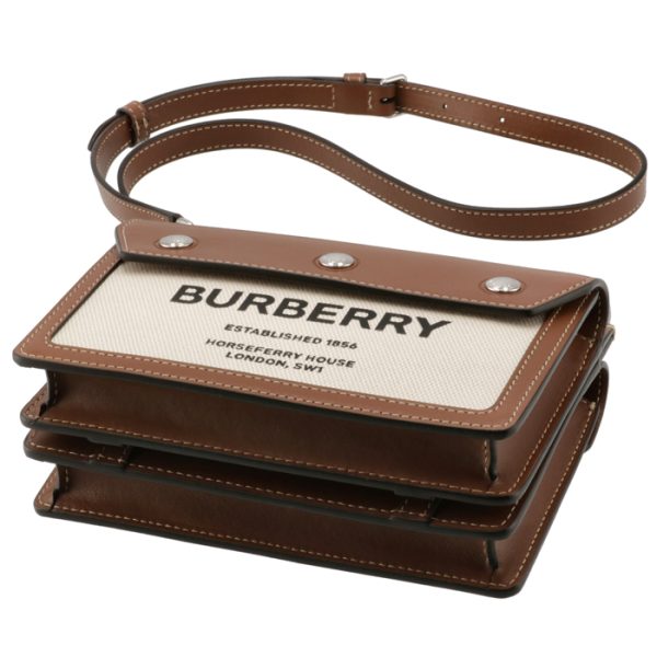 8014611 3 Burberry Mini Horseferry Print Shoulder Bag Brown