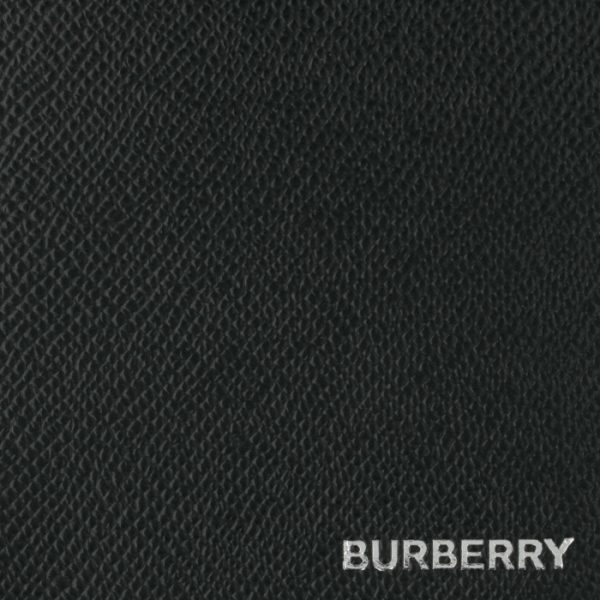 8014650 3 Burberry Grainy Leather Round Zip Wallet Black