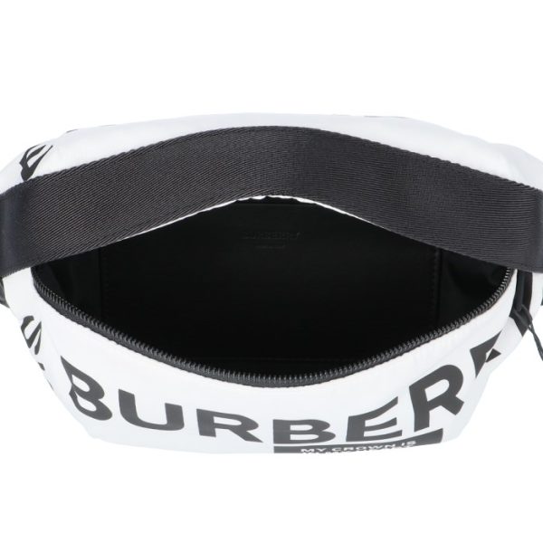 8015143 5 Burberry Medium Logo Print Belt Bag White