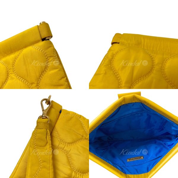 8018001082989 3 Miu Miu Quilted Clutch Bag Yellow