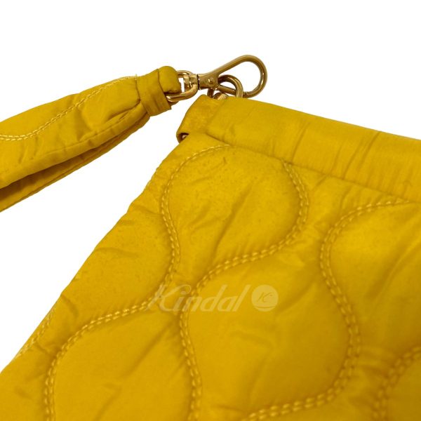 8018001082989 7 Miu Miu Quilted Clutch Bag Yellow