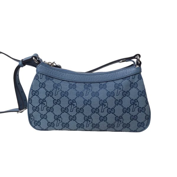 8020000984140 3 Gucci Palace Half Moon Mini Shoulder Bag Navy