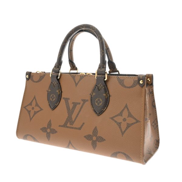 802000157423000 3 Louis Vuitton Giant On The Go Monogram Canvas Handbag Brown