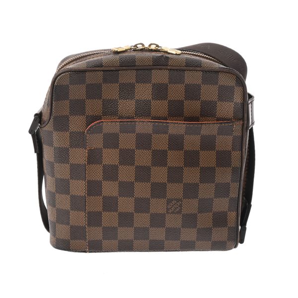 802000157434000 1 Louis Vuitton Damier Olaf Pm Shoulder Bag Brown