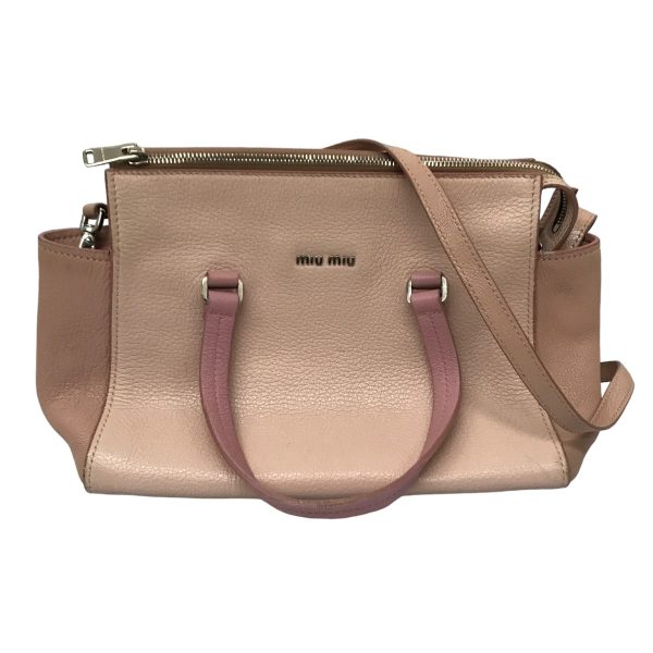 8033001586312 1 Miu Miu Madras 2WAY Bag Pink