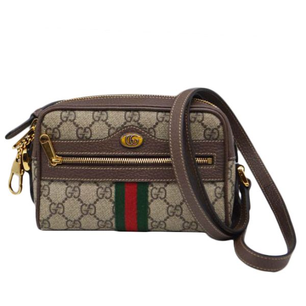 80455 1 Gucci Ophidia Small Canvas Leather Shoulder Bag