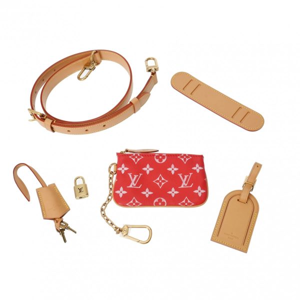 805000944115000 12 Louis Vuitton Monogram Speedy Handbag Rouge