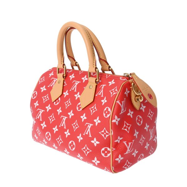 805000944115000 2 Louis Vuitton Monogram Speedy Handbag Rouge