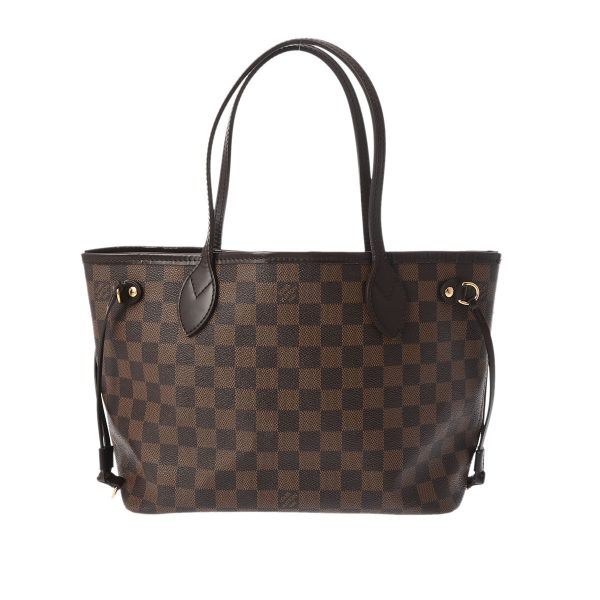 805000944139000 1 Louis Vuitton Neverfull PM Damier Canvas Handbag Brown