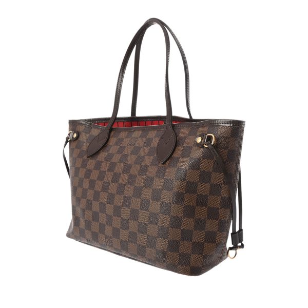 805000944139000 2 Louis Vuitton Neverfull PM Damier Canvas Handbag Brown