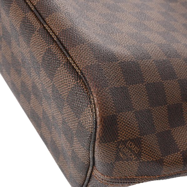 805000944139000 6 Louis Vuitton Neverfull PM Damier Canvas Handbag Brown