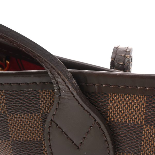 805000944139000 8 Louis Vuitton Neverfull PM Damier Canvas Handbag Brown