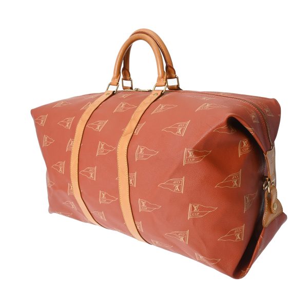 806000639980000 2 Louis Vuitton Cup Cavour Leather Boston Bag Abogany