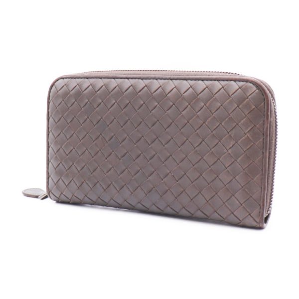 806113002097 2 Bottega Veneta Intrecciato Long Wallet Leather Gray