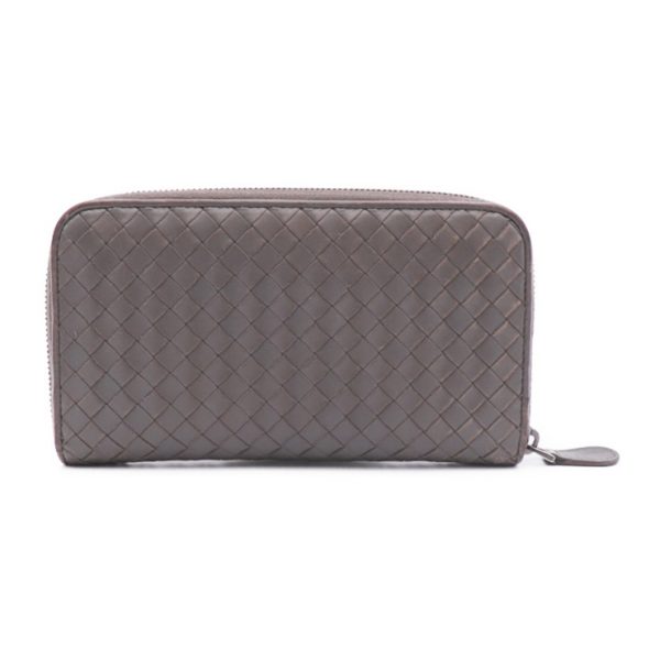 806113002097 3 Bottega Veneta Intrecciato Long Wallet Leather Gray