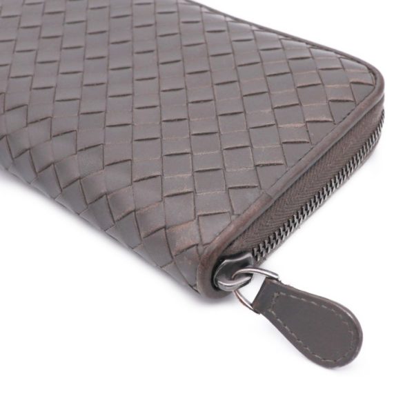 806113002097 5 Bottega Veneta Intrecciato Long Wallet Leather Gray