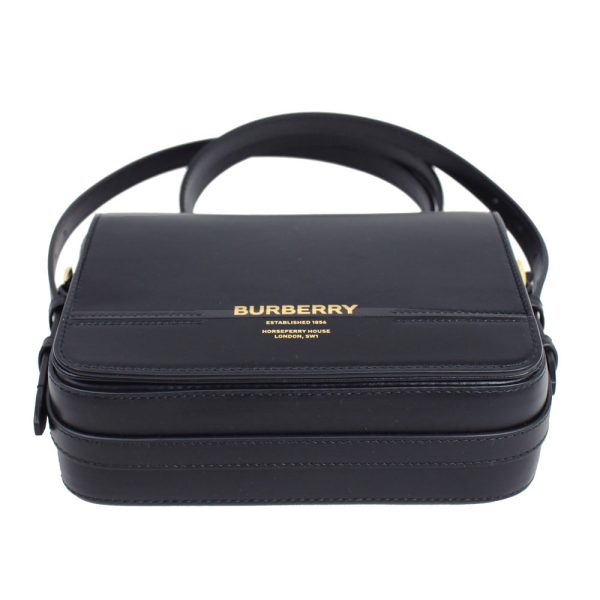 80670351 3 Burberry Grace Leather Shoulder Bag Black