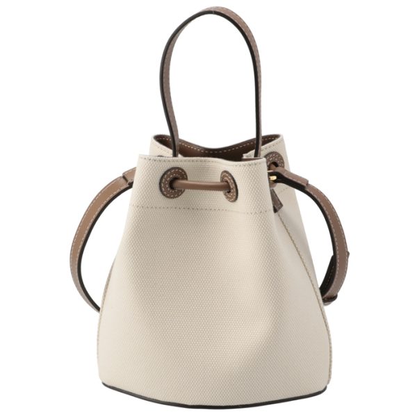 8070576 2 Burberry TB Bucket Drawstring Shoulder Bag Ivory