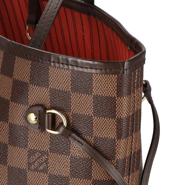 80945 6 Louis Vuitton Neverfull Mm Ebene Handbag Brown