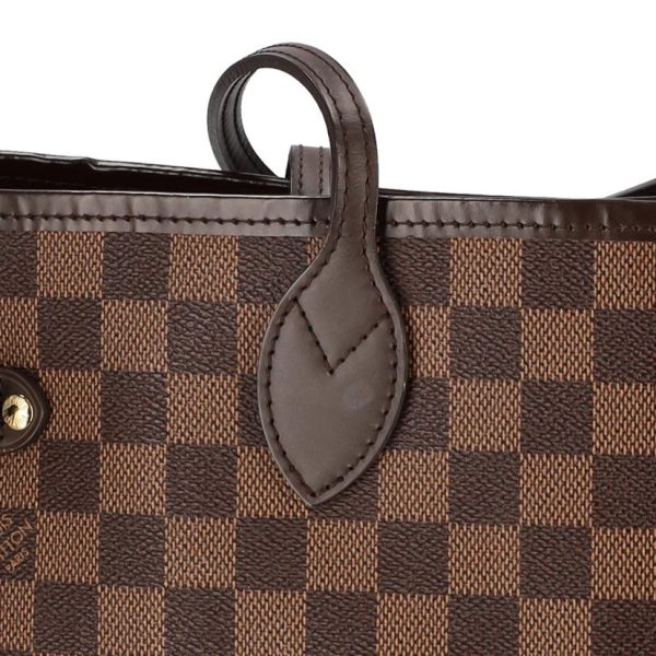 80945 7 Louis Vuitton Neverfull Mm Ebene Handbag Brown