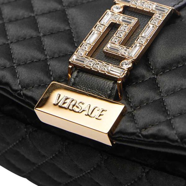 81 3543828 black 2 Versace Greca Black Bag Mini Handbag