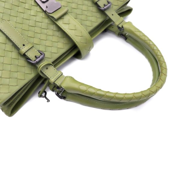 811123002165 6 Bottega Veneta Intrecciato Tote Bag Leather Green