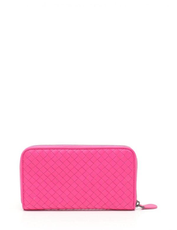 816103002108 3 Bottega Veneta Intrecciato Long Wallet Leather Pink