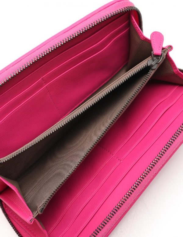 816103002108 4 Bottega Veneta Intrecciato Long Wallet Leather Pink