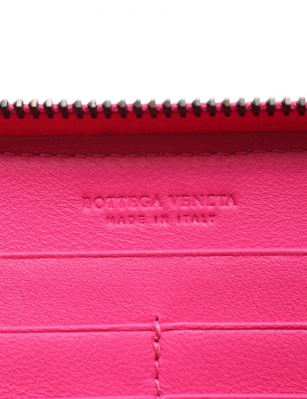 816103002108 8 Bottega Veneta Intrecciato Long Wallet Leather Pink