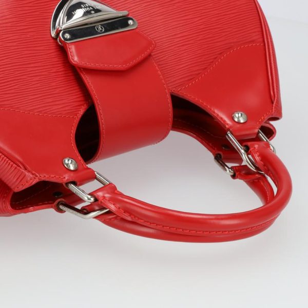 81683 4 Louis Vuitton Sac Montaigne Epi Bag Red