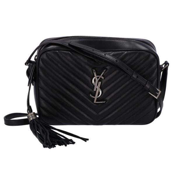 81780 1 Yves Saint Laurent Lou Shoulder Fringe Logo Camera Bag