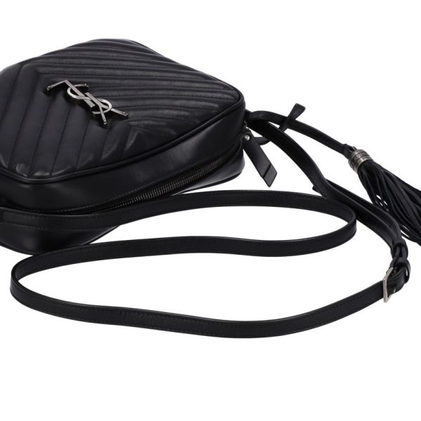 81780 4 Yves Saint Laurent Lou Shoulder Fringe Logo Camera Bag