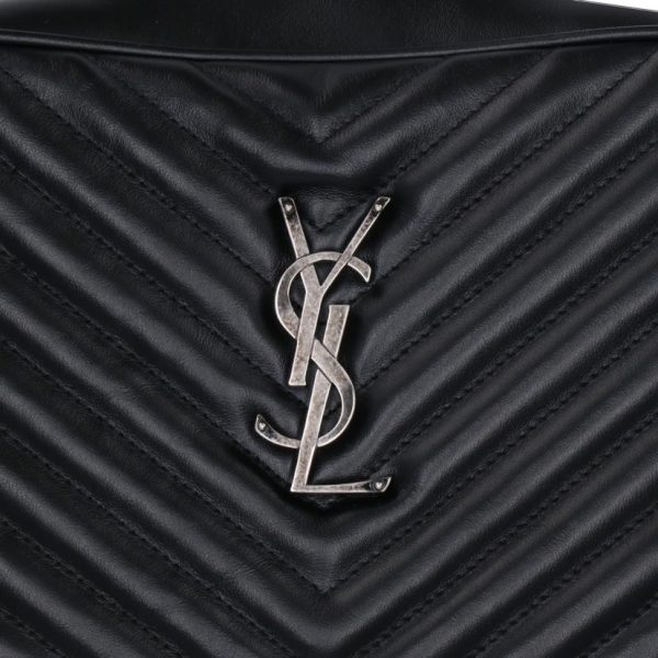 81780 7 Yves Saint Laurent Lou Shoulder Fringe Logo Camera Bag