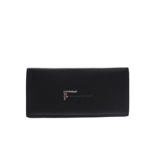 823113001398 1 Salvatore Ferragamo Leather Bifold Wallet Black