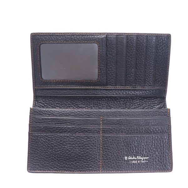 823113001398 4 Salvatore Ferragamo Leather Bifold Wallet Black