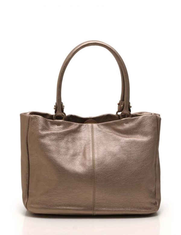 827023002302 3 Salvatore Ferragamo Leather Tote Bag Champagne Gold