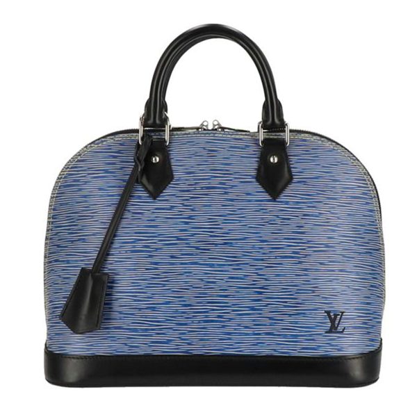 82703 1 Louis Vuitton Alma PM Epi Blue Icon Black