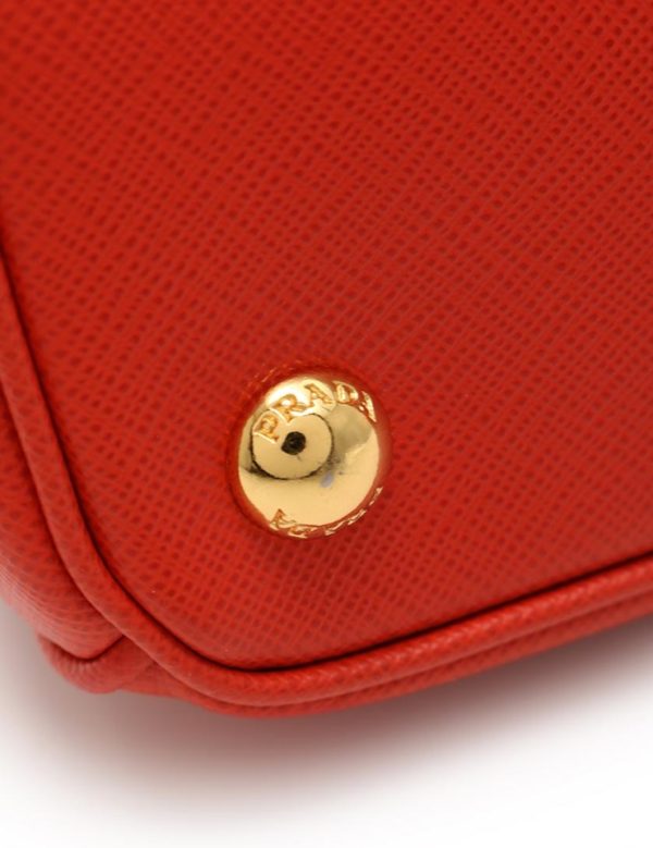 827053001307 7 PRADA Saffiano Handbag Red