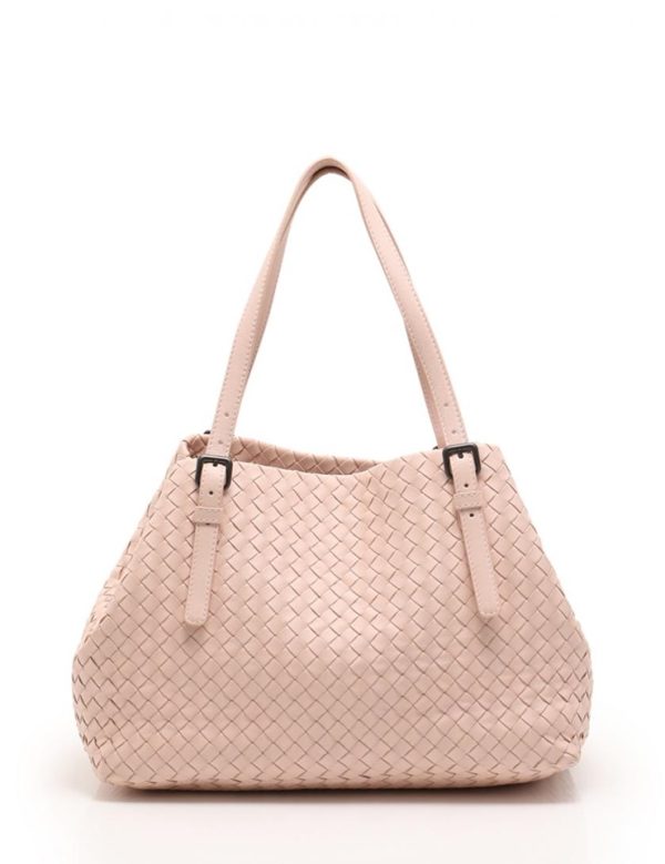 828083002153 1 Bottega Veneta Intrecciato Small Chester Bag Leather Pink