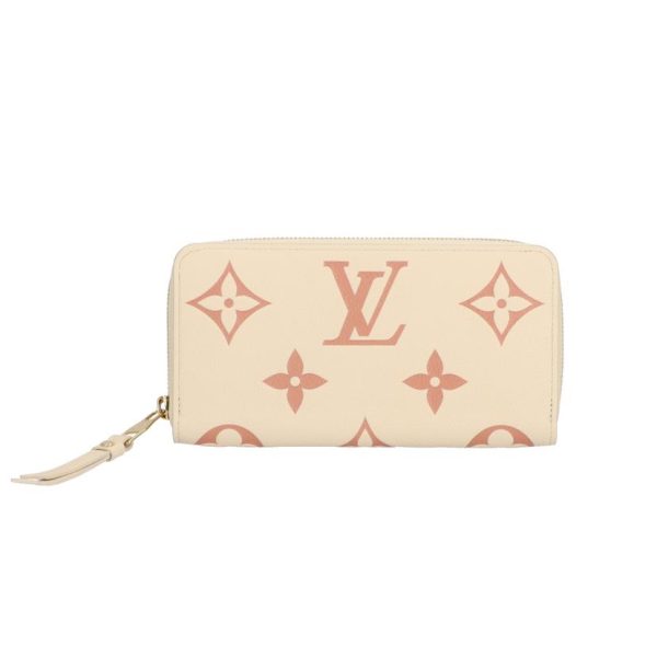 82972 1 Louis Vuitton Zippy Wallet Monogram Empreinte OFF white