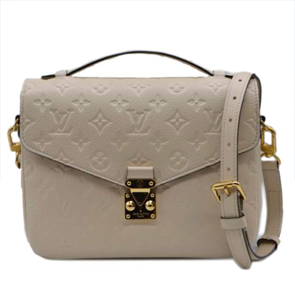 83296 1 Louis Vuitton Pochette Monogram Shoulder Bag Cream