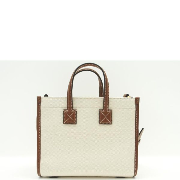 84024 2 Burberry Horseferry Mini Flare Shoulder White