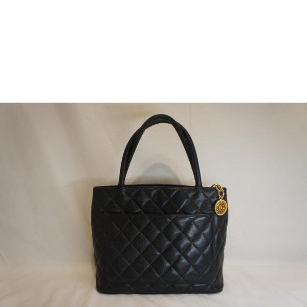 85504 2 Chanel Reprint Tote Caviar Skin GD Metal Fittings