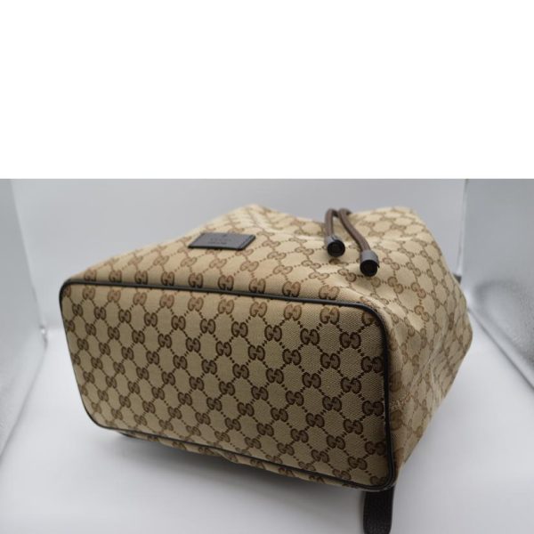 85549 3 Gucci GG Canvas Day Backpack Brown