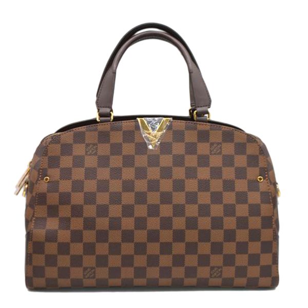 86232 1 Louis Vuitton Kensington Bowling Damier Handbag Brown