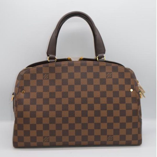 86232 2 Louis Vuitton Kensington Bowling Damier Handbag Brown