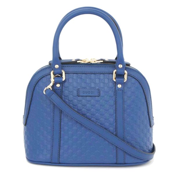 86315 1 Gucci Micro Guccisima Shoulder Bag Blue